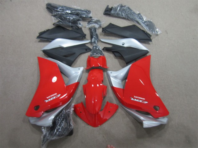 Carénage Moto Honda CBR 125 R 11-13 - Rouge Argent Noir