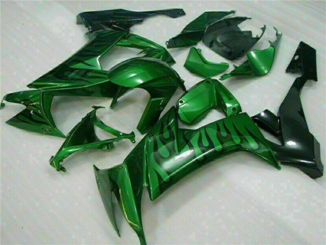 Carénage Moto Kawasaki ZX10R 08-10 - Vert Flamme