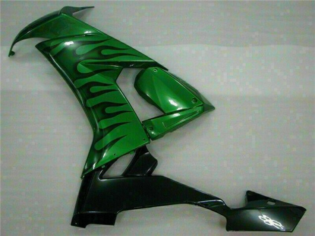 Carénage Moto Kawasaki ZX10R 08-10 - Vert Flamme