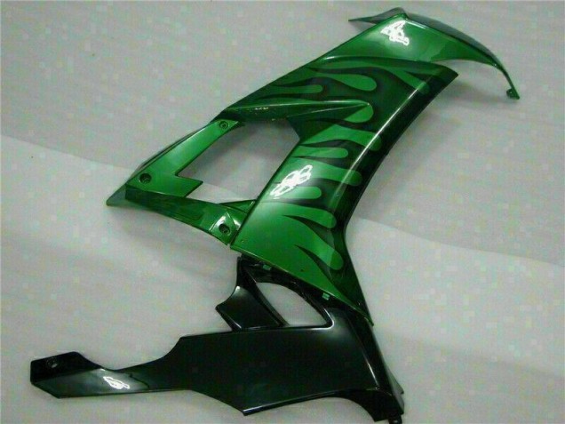 Carénage Moto Kawasaki ZX10R 08-10 - Vert Flamme