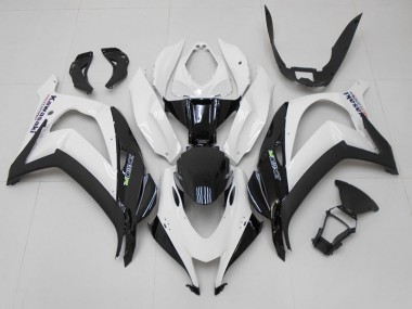 Carénage Moto Kawasaki ZX10R 16-19 - Blanc Noir