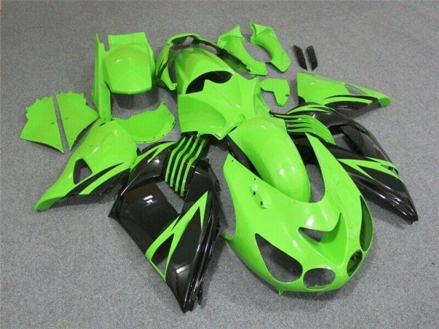 Carénage Moto Kawasaki ZX14R ZZR 1400 06-11 - Vert Noir