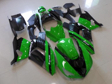 Carénage Moto Kawasaki ZX14R ZZR 1400 06-11 - Vert et Noir