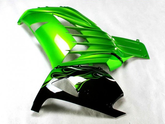 Carénage Moto Kawasaki ZX14R ZZR 1400 12-21 - Vert Noir