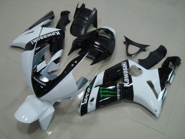 Carénage Moto Kawasaki ZX6R 03-04 - Blanc Monster