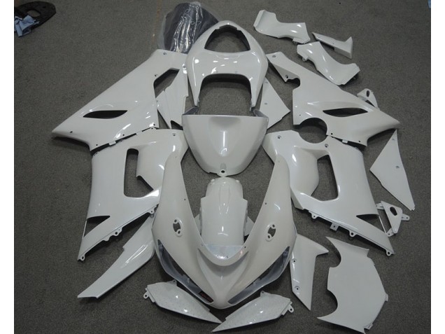 Carénage Moto Kawasaki ZX6R 05-06 - Blanc