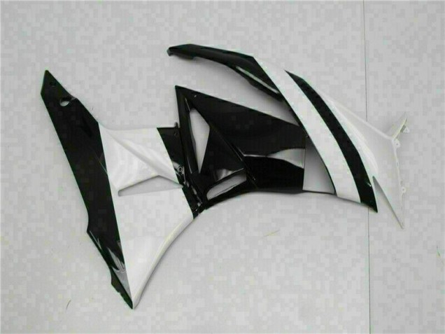 Carénage Moto Kawasaki ZX6R 09-12 - Blanc Noir