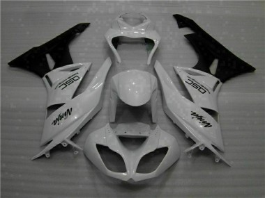 Carénage Moto Kawasaki ZX6R 09-12 - Blanc Noir Ninja