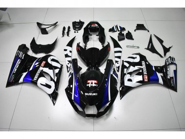 Carénage Moto Suzuki GSXR 1000 17-23 - Noir Blanc Motul