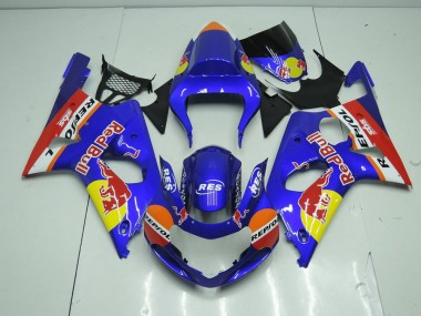 Carénage Moto Suzuki GSXR 1000 K1 00-02 - Bleu Red Bull