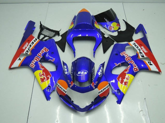 Carénage Moto Suzuki GSXR 1000 K1 00-02 - Bleu Red Bull