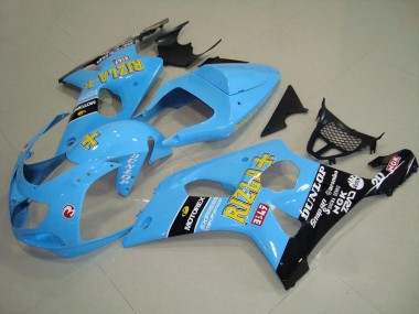 Carénage Moto Suzuki GSXR 1000 K1 00-02 - Light Bleu Noir