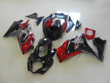 Carénage Moto Suzuki GSXR 1000 K7 07-08 - Rouge Noir No Décalque