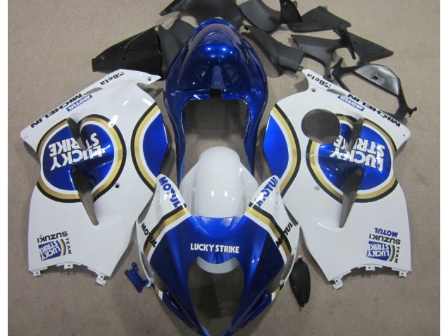 Carénage Moto Suzuki GSXR 1300 Hayabusa 96-07 - Bleu Motul Blanc Lucky Strike