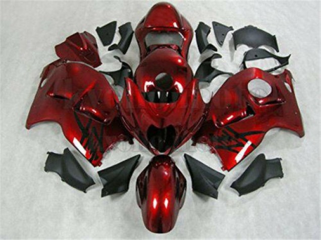 Carénage Moto Suzuki GSXR 1300 Hayabusa 96-07 - Rouge Noir