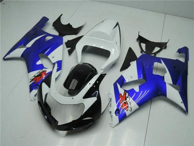 Carénage Moto Suzuki GSXR 600 / 750 K1 K2 K3 01-03 - Blanc Bleu