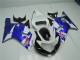 Carénage Moto Suzuki GSXR 600 / 750 K1 K2 K3 01-03 - Blanc Bleu