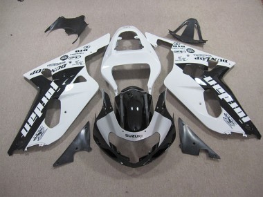 Carénage Moto Suzuki GSXR 600 K1 K2 K3 01-03 - Blanc Noir