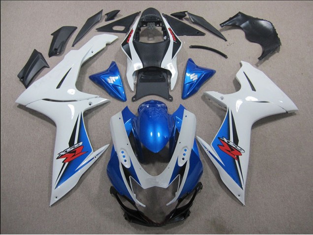 Carénage Moto Suzuki GSXR 600 K11 11-24 - Blanc Bleu