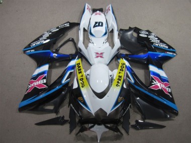 Carénage Moto Suzuki GSXR 600 K8 08-10 - Blanc Dark Dog 07