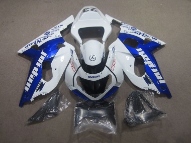 Carénage Moto Suzuki GSXR 750 K1 K2 K3 01-03 - Blanc Bleu Motul