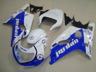 Carénage Moto Suzuki GSXR 750 K1 K2 K3 01-03 - Bleu Blanc Jordan