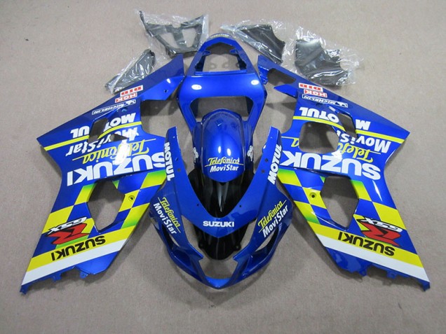 Carénage Moto Suzuki GSXR 750 K4 04-05 - Bleu Telefunica Movistar Motul