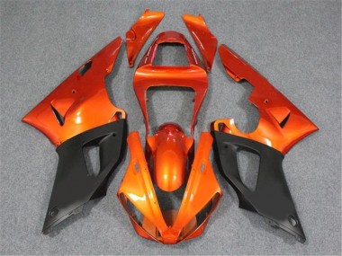 Carénage Moto Yamaha R1 00-01 - Orange Noir