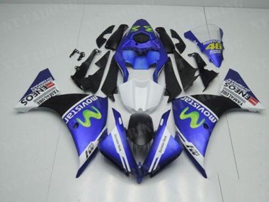 Carénage Moto Yamaha R1 12-14 - Bleu Blanc Noir