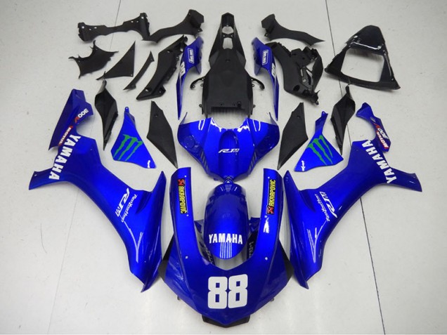 Carénage Moto Yamaha R1 15-19 - Bleu Monster 88