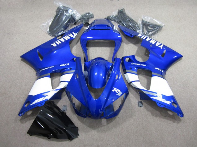 Carénage Moto Yamaha R1 98-99 - Bleu Blanc Décalque