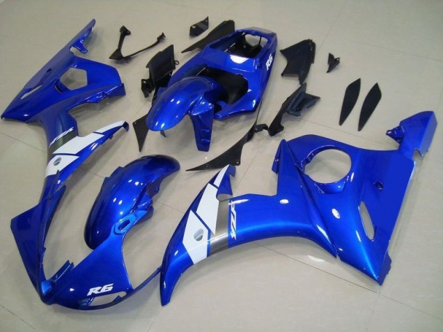 Carénage Moto Yamaha R6 03-05 - Style OEM Bleu