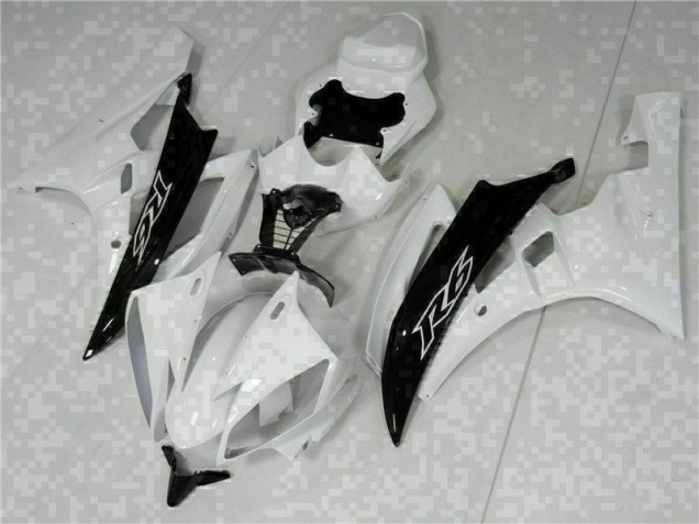 Carénage Moto Yamaha R6 06-07 - Blanc Noir