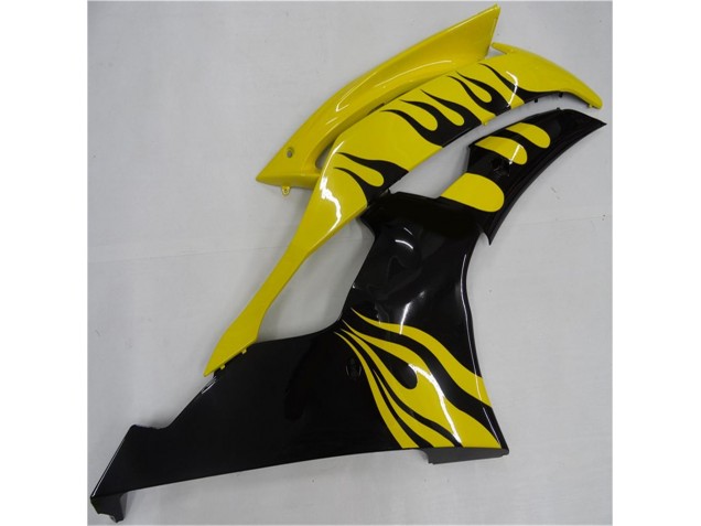 Carénage Moto Yamaha R6 08-16 - Jaune Noir