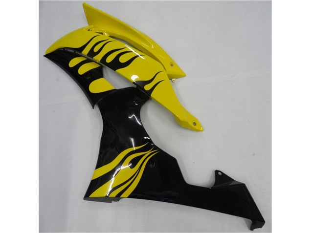 Carénage Moto Yamaha R6 08-16 - Jaune Noir