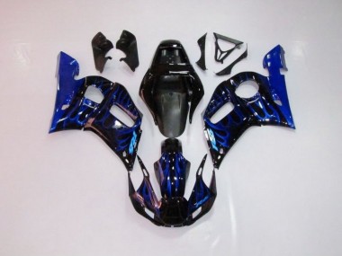 Carénage Moto Yamaha R6 98-02 - Bleu Flamme