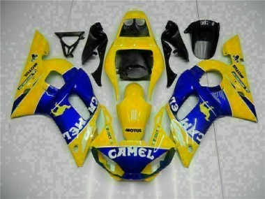 Carénage Moto Yamaha R6 98-02 - Jaune Bleu