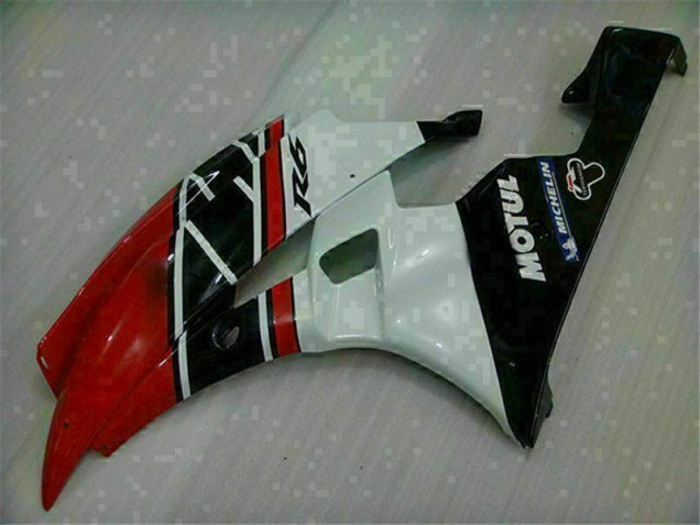 Carénage Moto de Rechange Yamaha R6 06-07 - Rouge Blanc