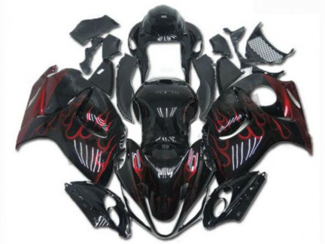 Carénages Moto & Carrosserie Suzuki GSXR 1300 Hayabusa 08-19 - Noir Rouge