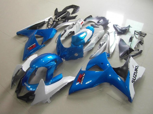 Carénages Moto Suzuki GSXR 1000 K9 09-16 - Blanc Bleu