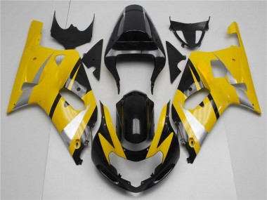 Carénages Moto Suzuki GSXR 600 / 750 K1 K2 K3 01-03 - Jaune Noir