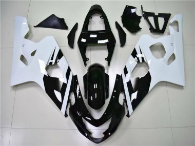 Carénages Moto Suzuki GSXR 600 / 750 K4 04-05 - Blanc Noir