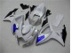 Carénages Moto Suzuki GSXR 600 / 750 K6 06-07 - Blanc Bleu