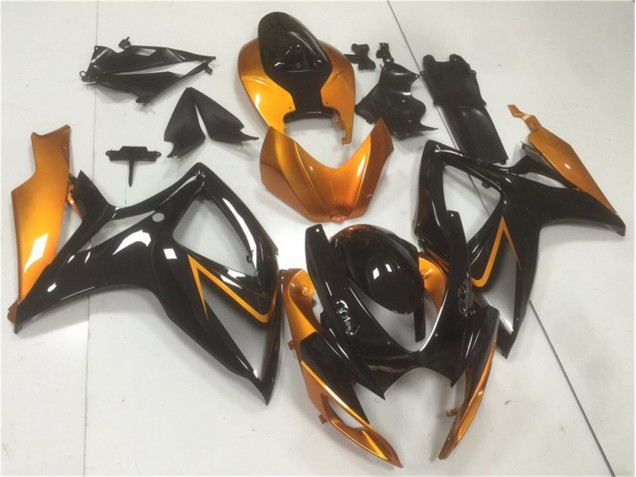 Carénages Moto Suzuki GSXR 600 / 750 K6 06-07 - Noir Orange