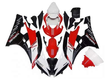 Carénages Moto Yamaha R6 06-07 - Blanc Rouge Noir