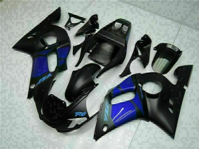 Carénages Moto Yamaha R6 98-02 - Bleu Noir