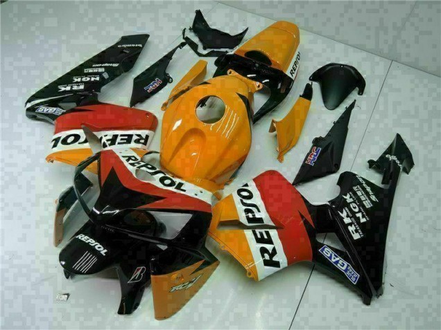 Carrosserie Moto Honda CBR 600 RR 05-06 - Orange Noir Repsol