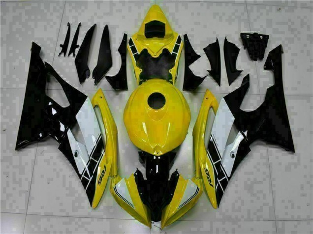 Carrosserie Moto Yamaha R6 08-16 - Jaune Noir