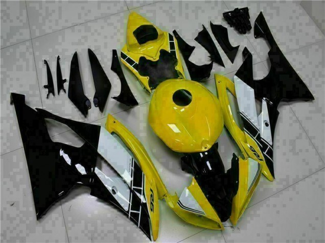 Carrosserie Moto Yamaha R6 08-16 - Jaune Noir