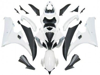 Kit Carénages Motos Complet Yamaha R6 06-07 - Blanc Noir